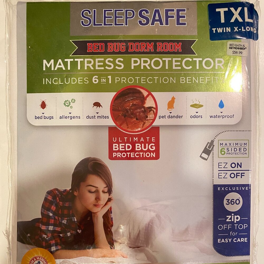 Sleep Safe PREMIUM Mattress Protector - Twin XLong - NWT